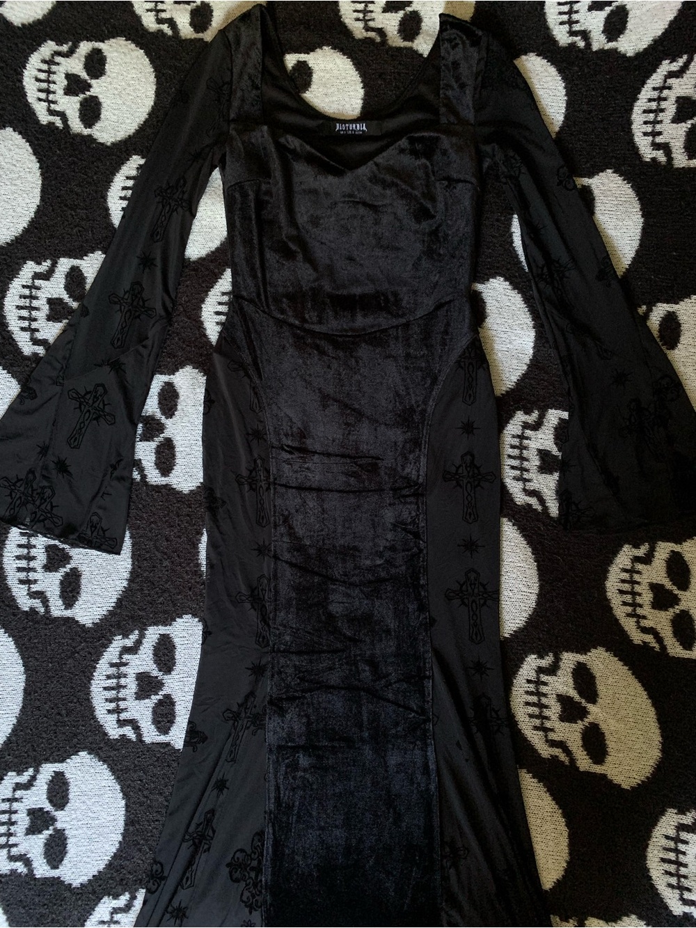 Velvet Gothic Maxi Dress